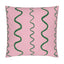 Pink and Green Squiggle Cushion Cover