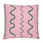 Pink and Green Squiggle Cushion Cover