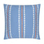 Blue, White and Orange Stripe Cushion Cover