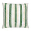 Green, White and Yellow Stripe Cushion Cover