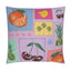 Tropical Stamps Lilac Cushion Cover