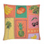Tropical Stamps Orange Cushion