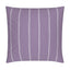 Purple and White Stripe Cushion