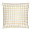 Yellow and White Gingham Cushion