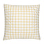 Yellow and White Gingham Cushion