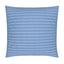 Blue and White Dashed Stripe Cushion Cover