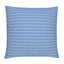 Blue and White Dashed Stripe Cushion Cover