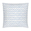 White and Blue Squiggle Cushion