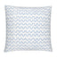 White and Blue Squiggle Cushion