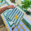 Banana Green Stripe Napkin