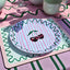 Cherry Stripe Party Plate