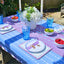 Blue Stripe Tablecloth