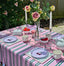 Pink and Green Squiggle Table Runner