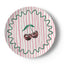 Cherry Stripe China Plate