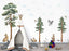 Woodland Trees and Animals Wall Decal