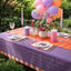 Purple Stripe Tablecloth