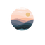 Sunset Circle Wall Decal