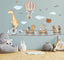 Animal Bicycle Ride Wall Decal