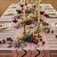 Pink and Green Stripe Tablecloth